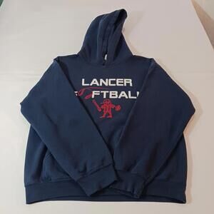 Gildan Ultra Blend LANCER SOFTBALL Men's Blue Hoodie Pullover Sweatshirt Size M